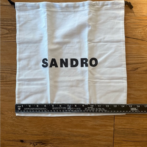 Sandro Paris Dust Bag – White with Black Logo - Picture 4 of 4